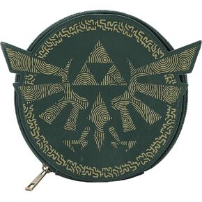 Bioworld Legend of Zelda Hyrule Crest Novelty Cosmetic Bag - Green