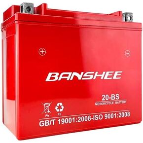 Banshee 20-BS Replacement Battery For YTX20-BS Motorcycle Battery for Haley Davidson FXST FLST Softail 1340CC 84-'90