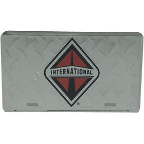 International Trucks License Plate (Diamond Plate)