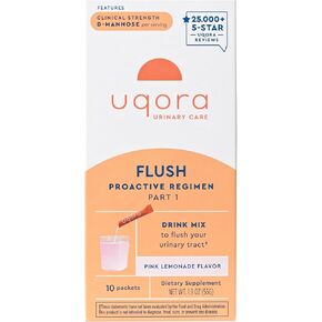 Flush Urinary Tract Health Drink Mix, Pink Lemonade Flavor, 10 Packets
