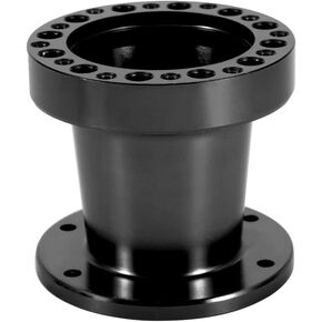Steering Wheel Adapter, 3 Inch Aluminum Universal Car Steering Wheel Hub Spacer (Black)