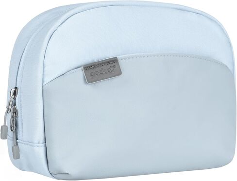 pack all Travel Toiletry Bag for Women and Men, Multi-Compartment Cosmetic Bag, Water-Resistant Makeup Bag for Toiletries, Accessories (Cloudy Gray) in Kuwait