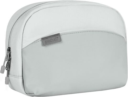 pack all Travel Toiletry Bag for Women and Men, Multi-Compartment Cosmetic Bag, Water-Resistant Makeup Bag for Toiletries, Accessories (Cloudy Gray) in Kuwait
