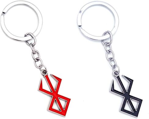 Berserk Necklace Berserk Keychain Blood Red Pendant Necklaces Party Decorations for Girls Boys Women Men in Saudi Arabia