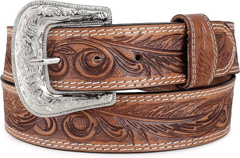 حزام جلدي غربي محبب بالكامل للرجال من F&L CLASSIC مع أزرار كبس لإبزيم قابل للتبديل، الولايات المتحدة الأمريكية، in Kuwait