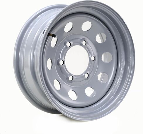 Free Country Trailer Tire Wheel Assembly ST205/75D15 6-Ply C 101L 5 Lug on 5" PCD Silver Mod Rim, SET 2 in Kuwait