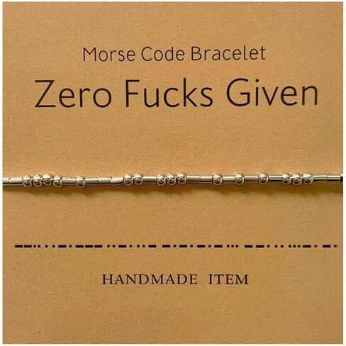 Morse Code Bracelet Adjustable Bracelet Beads on Silk Cord Friendship Inspirational Jewelry Gifts for Her in Saudi Arabia