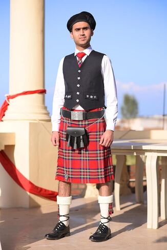 Authentic Scottish Men's Tartan Kilts - Highland Light Weight Value Kilt | Embrace Your Heritage with Comfort in Kuwait