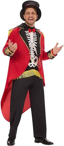 Ringmaster Costume Men, Ring Master Costume Mens with Hat Funny Halloween Costumes for Men Dress up in Kuwait