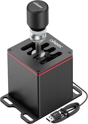 aikeec USB Truck Simulator Shifter Sequential Mode for Logitech G27 G29 G920 G923 Thrustmaster Th8A T300RS T500 GT Steering Wheel PC shifter Sequential Mode for Sim Racing Games in Kuwait