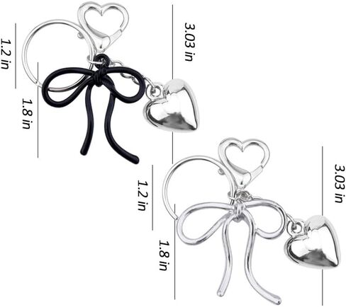 Y2k Bow Keychain Wristlet For Purse Earphone Case Charms For Teen Girls Women Pearl Beaded Keychain For Key Chain Set 2000s in Saudi Arabia