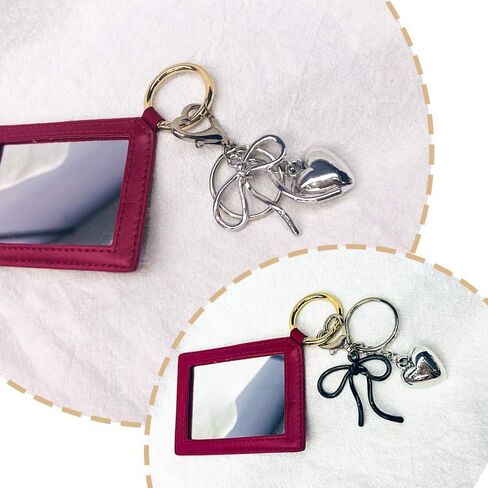 Y2k Bow Keychain Wristlet For Purse Earphone Case Charms For Teen Girls Women Pearl Beaded Keychain For Key Chain Set 2000s in Saudi Arabia