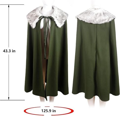 Hooded Cape Witch Cloak with Hood Medieval Halloween Costume Renaissance in Saudi Arabia