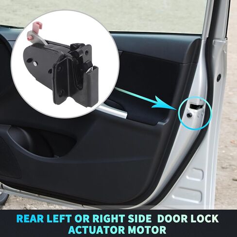 X AUTOHAUX Replacement Rear Left or Right Side Power Door Lock Actuator Motor for Chevrolet Express for GMC Savana 1500 2500 3500 4500 1996-2014 Door Latch Actuator Assembly No.20918764 Black in Saudi Arabia