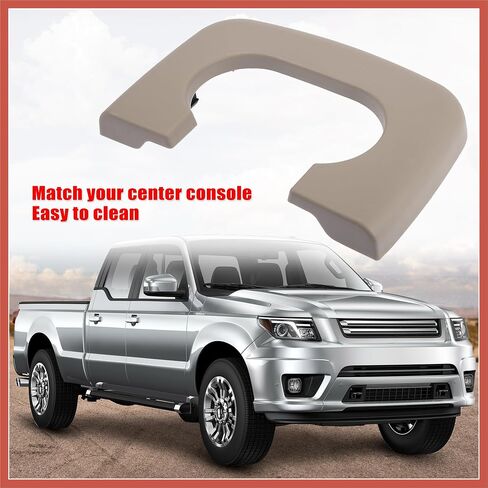ACROPIX Car Center Console Cup Holder Pad Fit for Ford F150 1993-2003 Brown Bench Seat Center Console Cupholder Armrest Pad Car Parts in Saudi Arabia