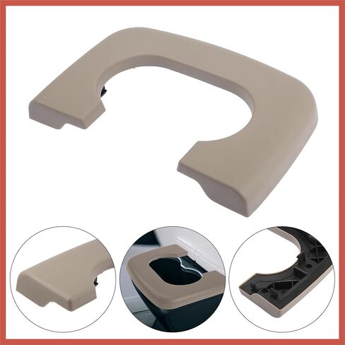 ACROPIX Car Center Console Cup Holder Pad Fit for Ford F150 1993-2003 Brown Bench Seat Center Console Cupholder Armrest Pad Car Parts in Saudi Arabia