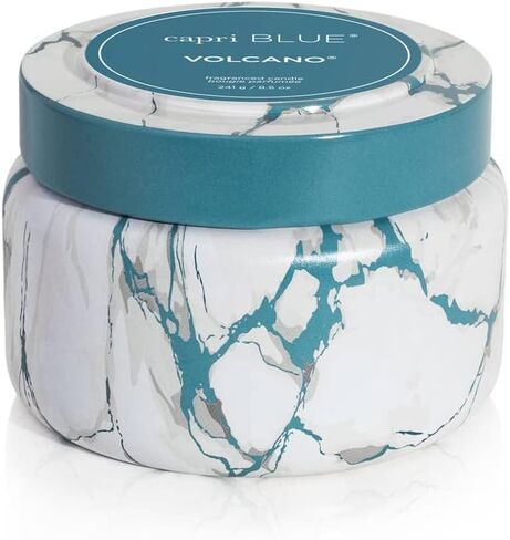 Capri Blue Candles - Modern Marble Printed Travel Tin Jar Candles - Luxury Candles for Home Scented - Soy Candle Blend - Long Lasting Candles - Cute Candles - Volcano Scented Candles (8.5 oz) in Kuwait