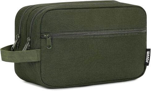 WANDF Travel Toiletry Bag with Wet Compartment Toiletry Organizer Shaving Bag Hanging Dopp Kit for Men Women (Beige) in Saudi Arabia
