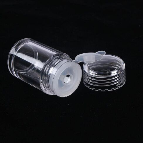 RAYNAG 6 Pieces Mini Empty Loose Powder Bottle Travel Cosmetic Glitter Powder Eye Shadow Powder Box with Sifter and Lids (Single hole) in Kuwait
