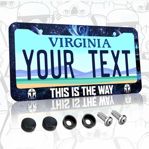 License Plate Frame for Star Wars Universal 6in*12inch License Plate hodler-compatable with Star war Car Accessories fit Stormtrooper for Car Truck SUV., BFSB-4 in Saudi Arabia