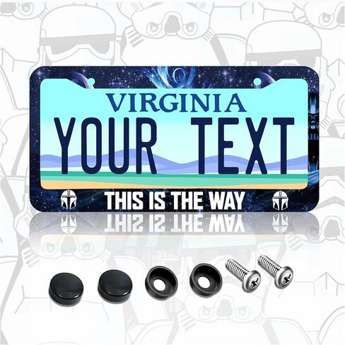 License Plate Frame for Star Wars Universal 6in*12inch License Plate hodler-compatable with Star war Car Accessories fit Stormtrooper for Car Truck SUV., BFSB-4 in Saudi Arabia