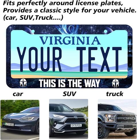 License Plate Frame for Star Wars Universal 6in*12inch License Plate hodler-compatable with Star war Car Accessories fit Stormtrooper for Car Truck SUV., BFSB-4 in Saudi Arabia