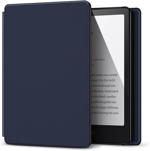 TNP Case for Kindle Paperwhite 12th Generation 2024 / Kindle Colorsoft Signature Edition - 7" PU Leather Protective Folio Cover Case for Kindle Paperwhite Kids with Auto Sleep/Wake, Great Flower in Saudi Arabia