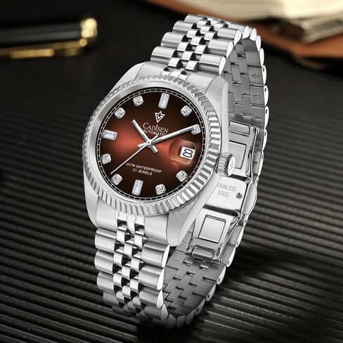 CADISEN Men’s Automatic Mechanical Watch Casual Watches for Men Waterproof Sapphire Week Calendar in Kuwait