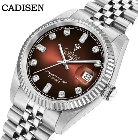 CADISEN Men’s Automatic Mechanical Watch Casual Watches for Men Waterproof Sapphire Week Calendar in Kuwait
