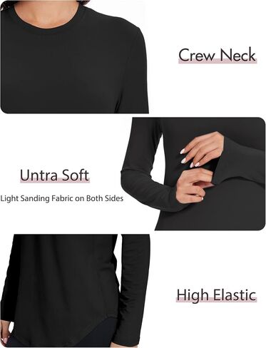1/4 Pack Womens Long Sleeve Tunic Tops for Leggings Loose Fit Tee Shirts Crew Neck Plus Size T Shirts Blouses Tops in Saudi Arabia