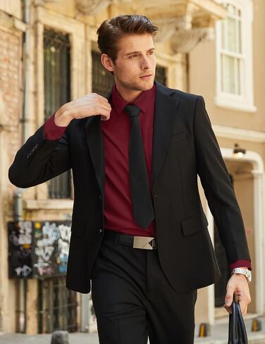 COOFANDY Mens Long Sleeve Button Down Shirts Casual Untucked Shirts for Men Dress Shirts Wedding Shirts in Saudi Arabia