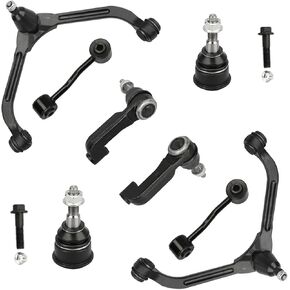 Front Upper Control Arm Lower Ball Joints Sway Bars Outer Tie Rods Compatible with Jeep Liberty 2005 2006 2007(Set of 8)