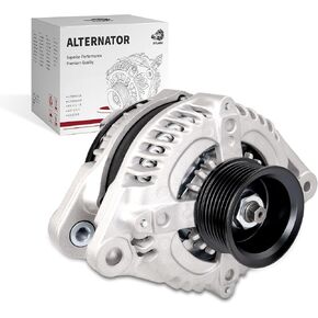 Alternator for/HONDA Accord EX EX-L LX 2008-2012,LX-P 2009-2012,For//Acura TSX 2009-2014 2.4L L4,OE Replacement 31100-R40-A01,130A 12V 7-Groove Pulley