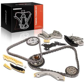 A-Premium 13PCS Engine Timing Chain Kit W/Sprocket & Tensioner & Guide Compatible with Volkswagen - Jetta 2008-2017, Passat 2012-2014, Golf 2010-2014, Beetle 2009-2010/2012-2017, Rabbit - L5 2.5L