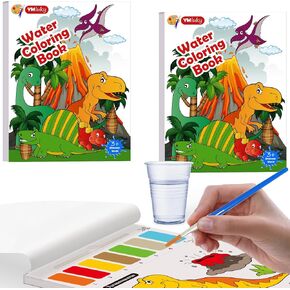 Paint with Water Books for Kid,Cosmic Coloring Book with Watercolor Paint Set Kids,Travel Coloring Kit，Arts and Crafts Suitable for Birthday