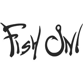 Sunset Graphics & Decals Fish On Decal Vinyl Car Sticker Fishing Tackle Bass Trout Boat River Lake Black|Cars Trucks SUV Boats Laptops Cooler Wall Art|5.5" X 2.5"| SGD000066A
