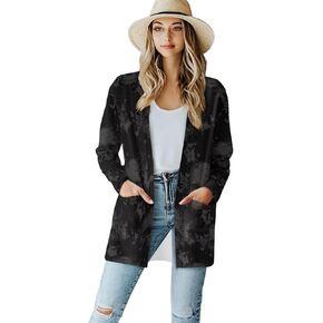 Gothic Skull Women Cardigan Sweaters Casual Open Front Cardigans Soft Draped Long Sleeve Jackets Dusters V-Neck Tops
