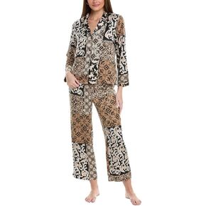 Natori Women's Tapestry Notch Pj Set Length: 27", Inseam: 26"