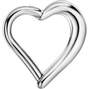 FANSING 316L Surgical Steel Heart Piercing Rings for Daith Piercing