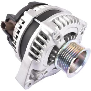 11390 Alternator 12V 130Amp Compatible with 2008-2012 H'onda Accord 2009-2014 A'cura TSX L4 2.4L, CW 7-Groove Pulley, Replace# 104210-5890 31100-R40-A01