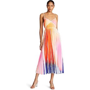 HALSTON Women's Mollie Dress in Pleated Print