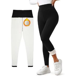 المرأة صوف مبطن طماق الطقس سميكة الحرارية الدافئة الشتاء الجوارب بعقب رفع عالية الخصر البطن التحكم اليوغا السراويل in Kuwait