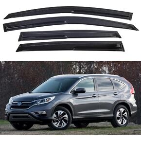 Window Visors Compatible with 2012-2016 Honda CRV，Rain Guards Sun Shields Window Deflector，Tape-On Mugen Style，4PCS