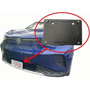 No Drill Front License Plate Mounting kit for VW ID.4 (Front Bracket)