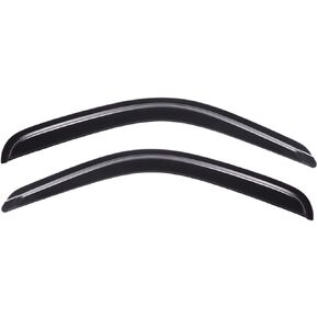 Lightronic WV92925 Outside Mount Side Window Deflectors Visors Vent Rain Guards, Dark Smoke, 2-Pieces Set, Fits 1995-2004 Toyota Tacoma Regular Cab/XtraCab