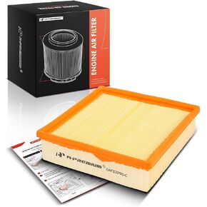 A-Premium Engine Air Filter Compatible with Jaguar XJ12, XJ6, XJR, XJRS, Vanden Plas & Audi 100 200 4000 5000 Quattro & Porsche 914, 924 & Volkswagen Campmobile, Transporter, Vanagon & Volvo 244, 245