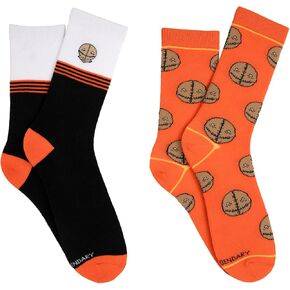 Everything Legwear Trick 'r Treat Crew Socks (2 Pair) - Sam Embroidered - One Size Fits Most