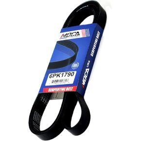 MOCA 6PK1790 EPDM Serpentine Belt fits 1983-2006 for Buick for Pontiac for Chevrolet 2.0-4.3L