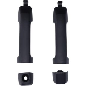 Qiilu Exterior Door Handle 2pcs Outer Exterior Outside Door Handle 69210‑0C010 Black Car Accessories Replacement for FJ Cruiser 2007‑2014