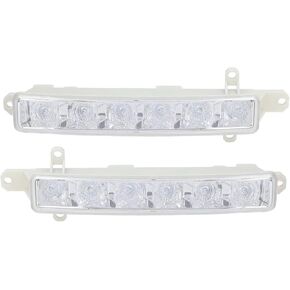 Fog Lights, 2PCS Car Daytime Running Light 5520280 6 LEDs Bright Light Heat Replacement For 301 308S 408